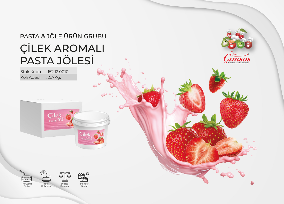 Çilek Aromalı Pasta Jölesi