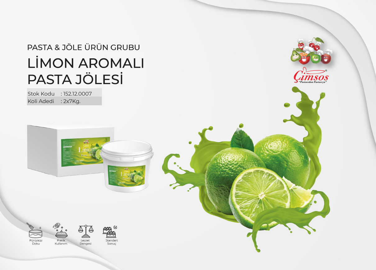 Limon Aromalı Pasta Jölesi