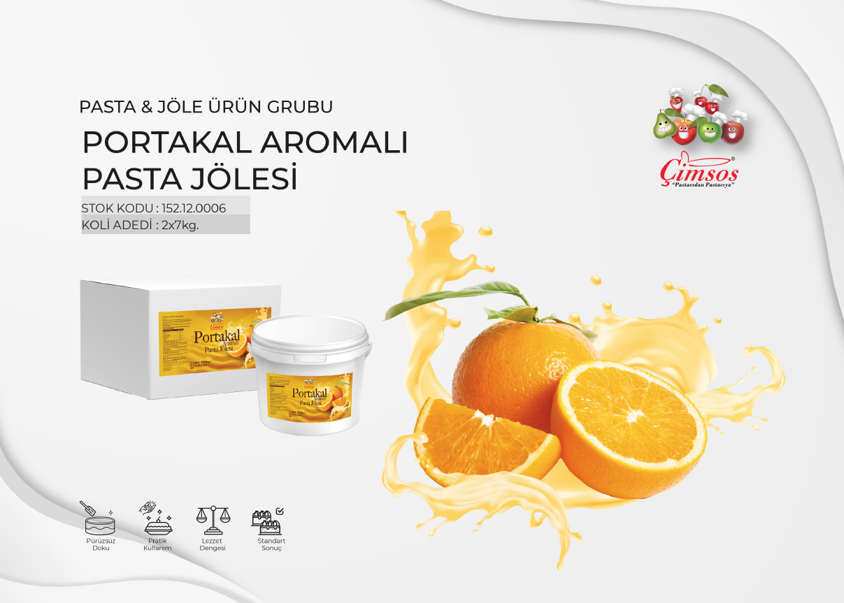 Portakal Aromalı Pasta Jölesi