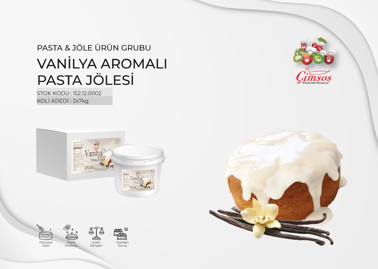 Vanilya Aromalı Pasta Jölesi