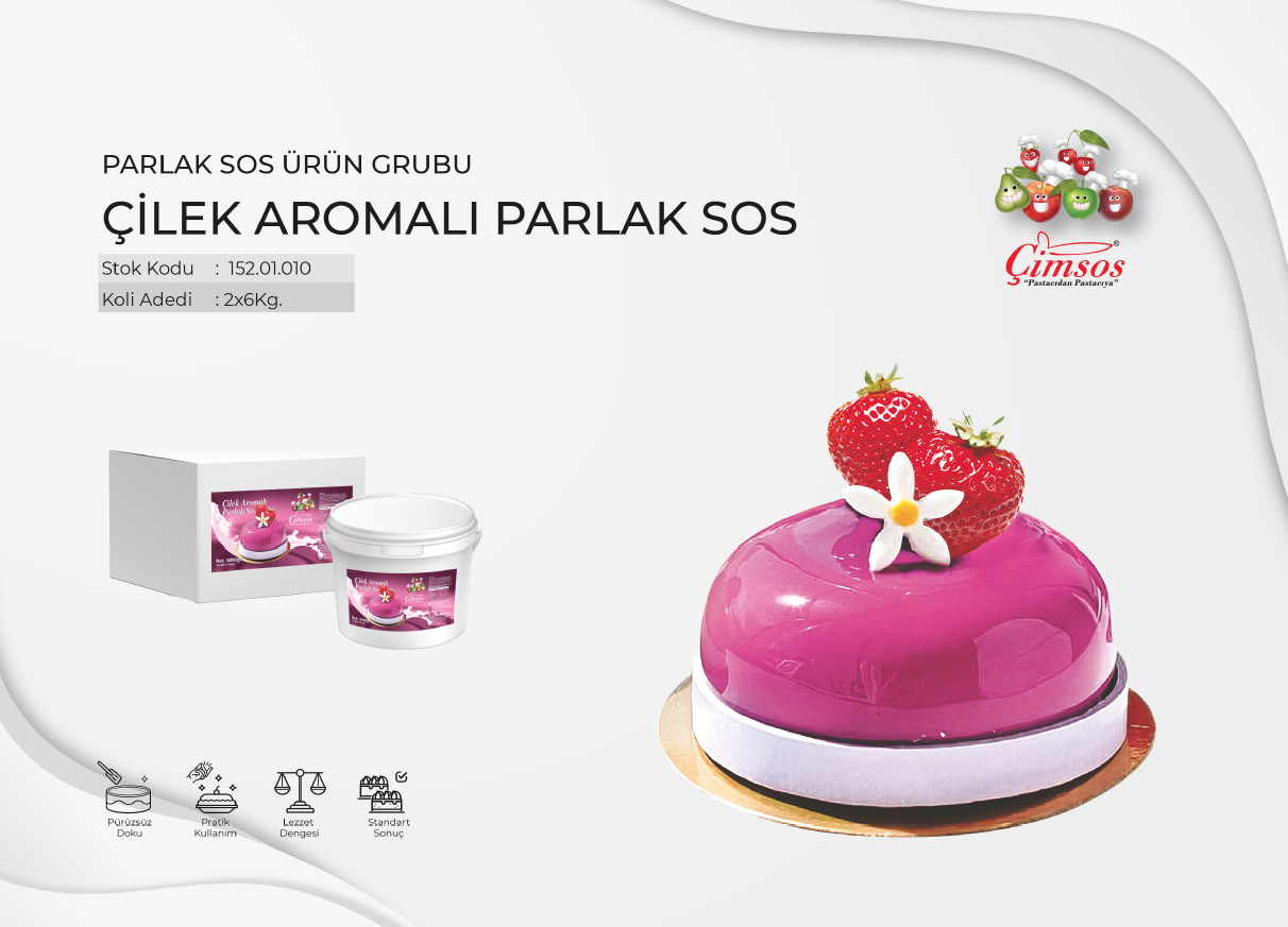 Çilek Parlak Sos