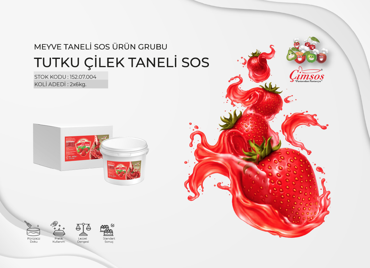 Çilek Taneli Sos