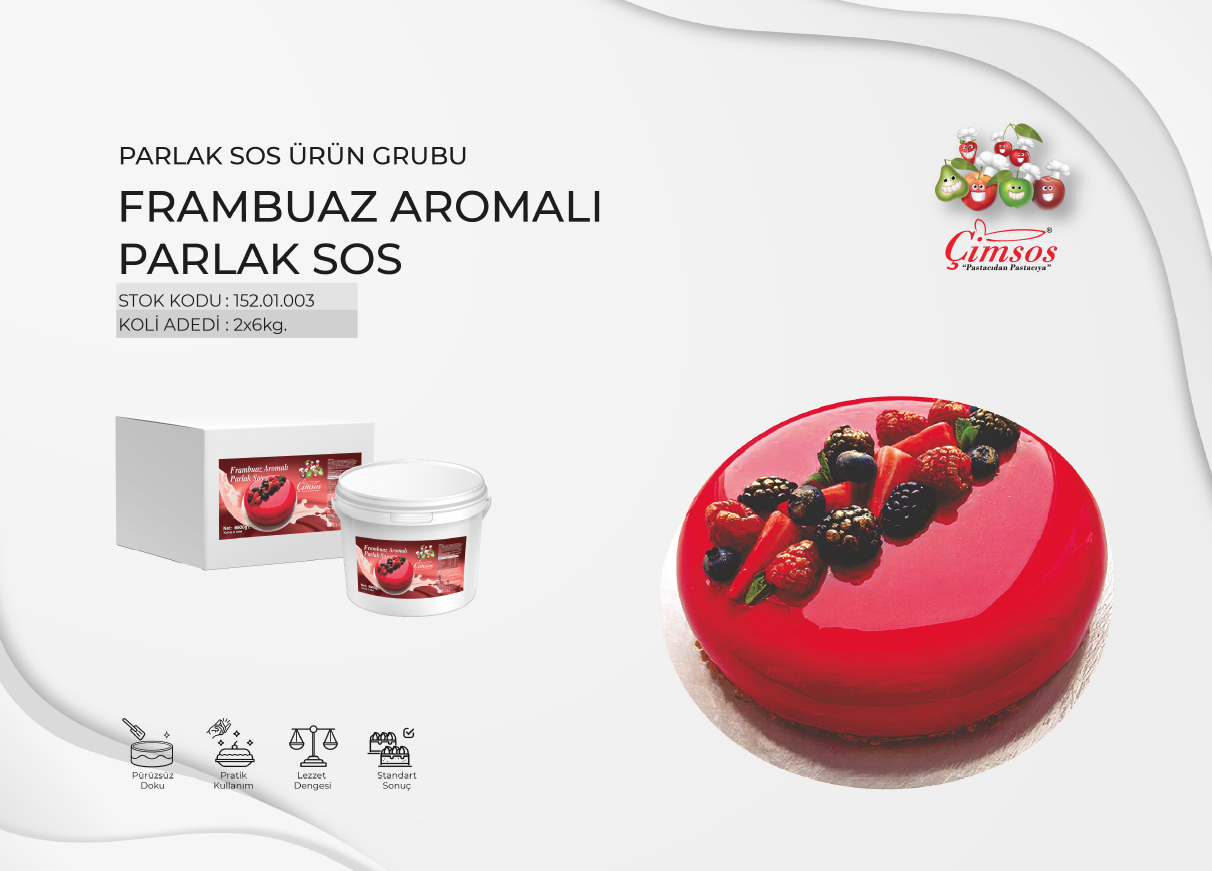 Frambuazlı Parlak Sos