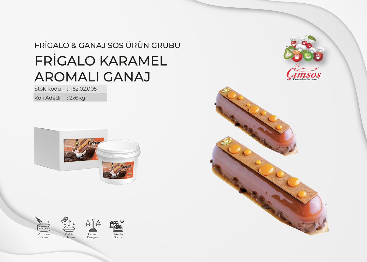 Frigola Karamel Aromalı Ganaj