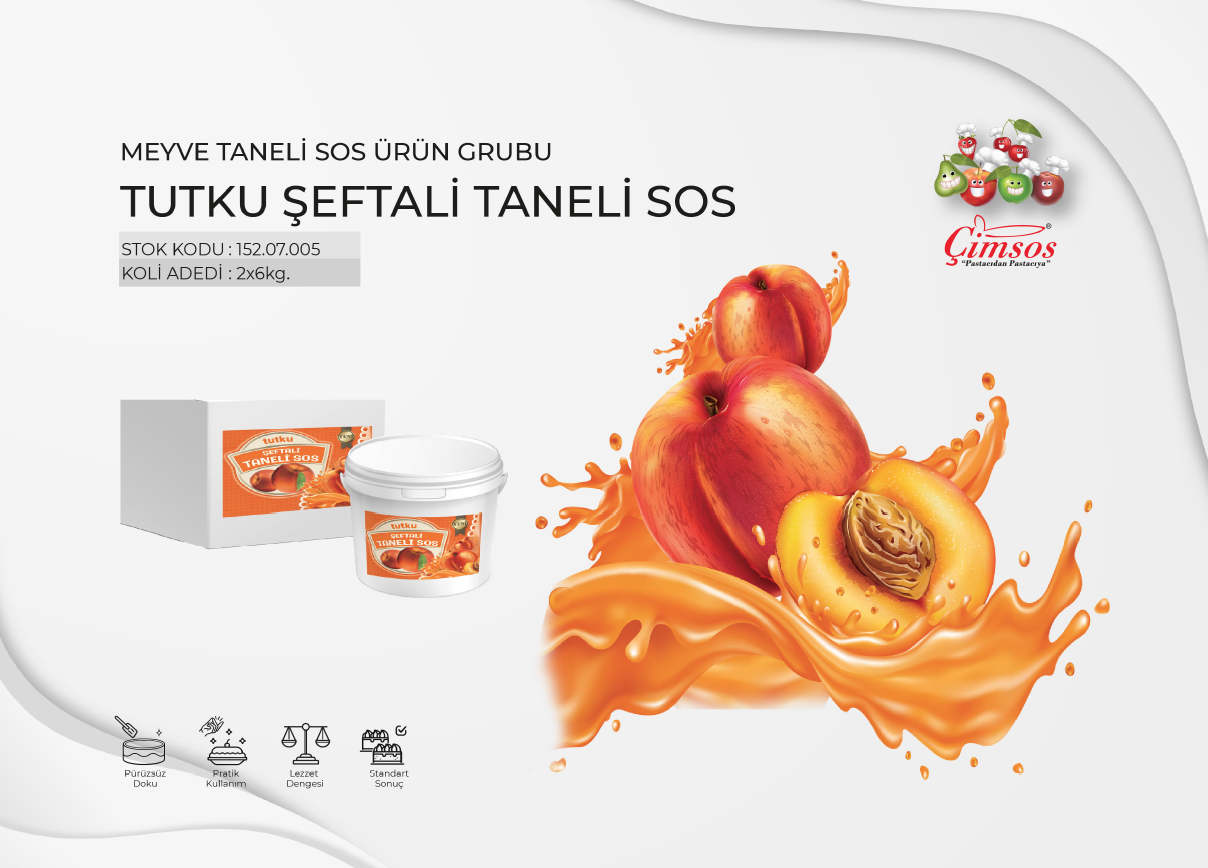 Şeftali Taneli Sos