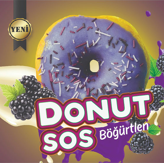 Donut Sos Böğürtlen