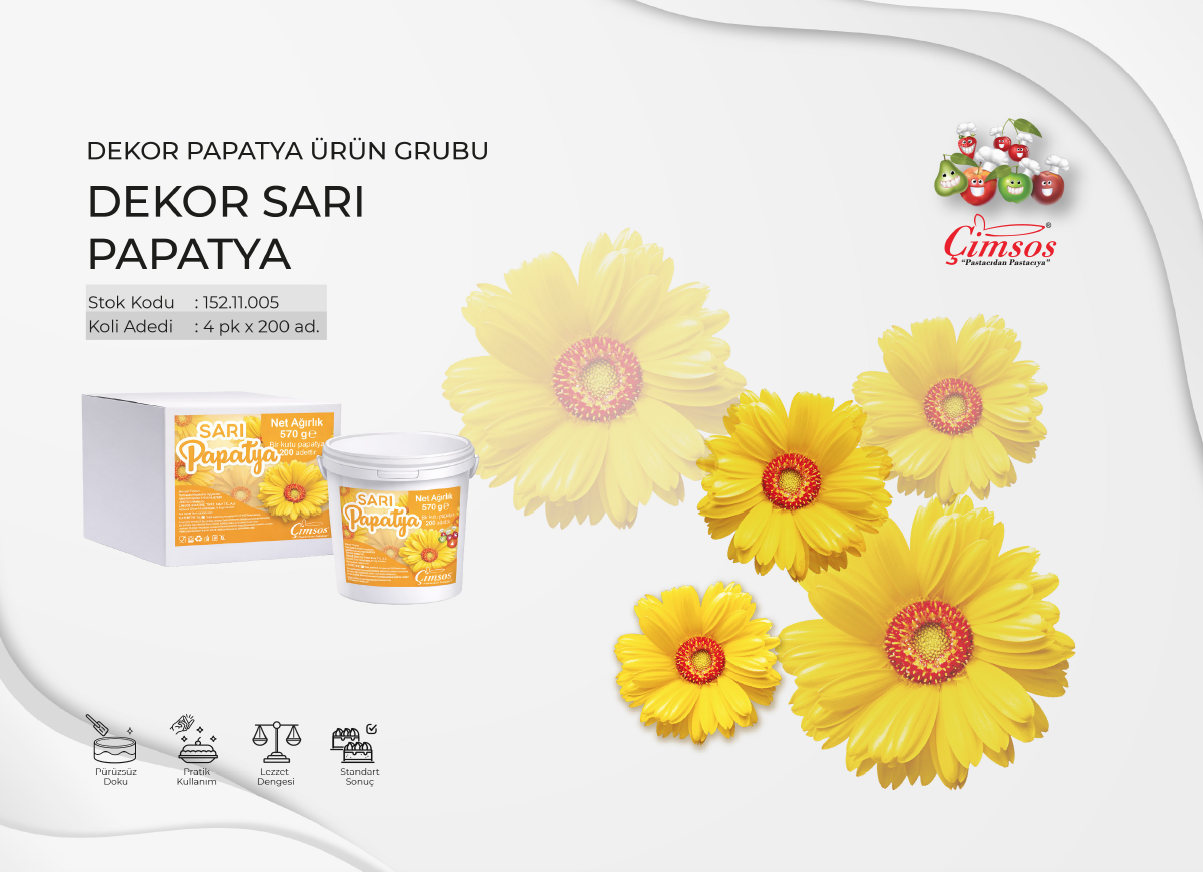 Dekor Sarı Papatya